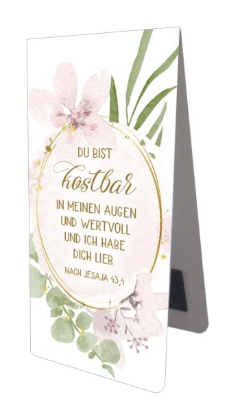 Magnet Lesezeichen Du bist Kostbar Aquarell