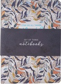 Notebook Set Large Through Christ Navy Floral