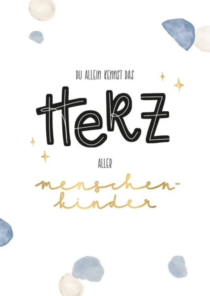 Himmelsglück - Postkarten-Set (12 Postkarten) - Bibel-Lettering Postkarten-Set