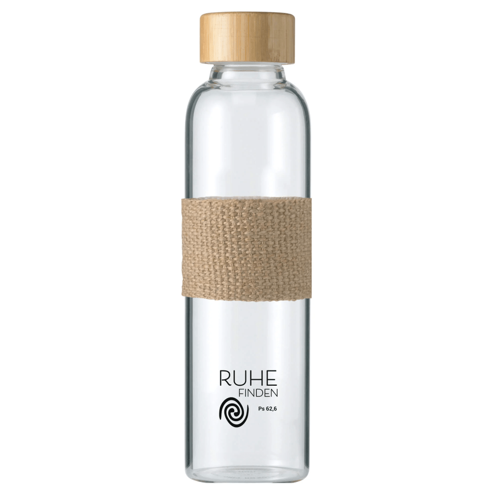 Glas-Trinkflasche - Ruhe finden - Fassungsvermögen 500 ml
