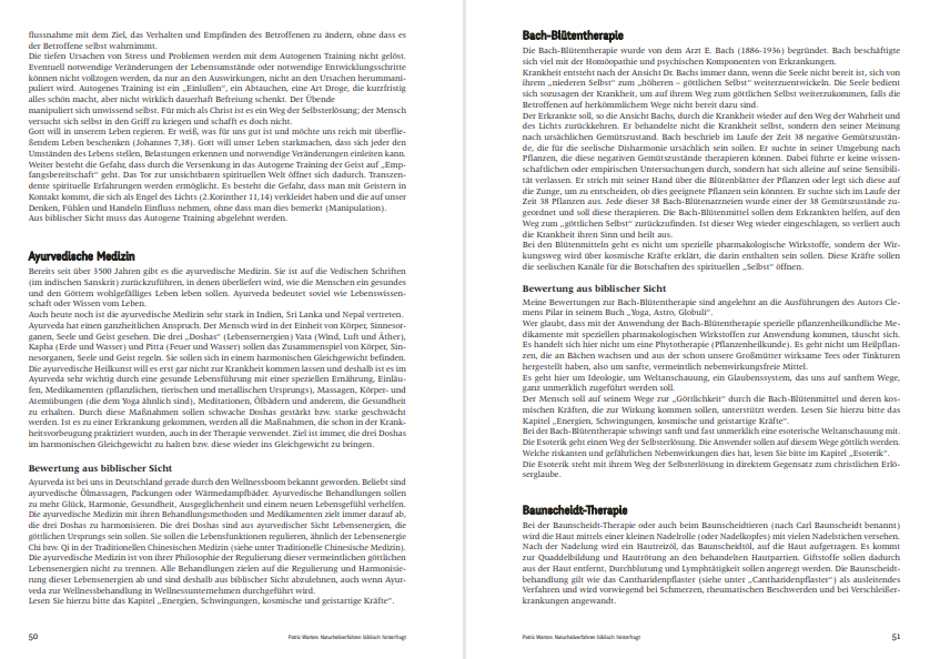 Naturheilverfahren biblisch hinterfragt