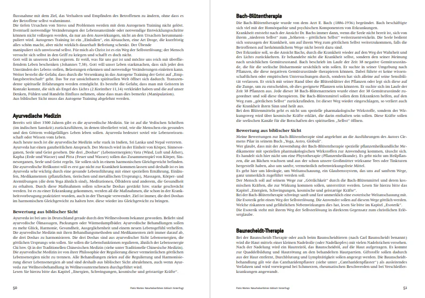 Naturheilverfahren biblisch hinterfragt