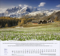 Berge dreisprachig: Deutsch, Französisch, Englisch - Wandkalender