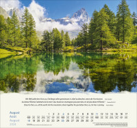 Berge dreisprachig: Deutsch, Französisch, Englisch - Wandkalender