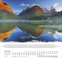 Berge dreisprachig: Deutsch, Französisch, Englisch - Wandkalender