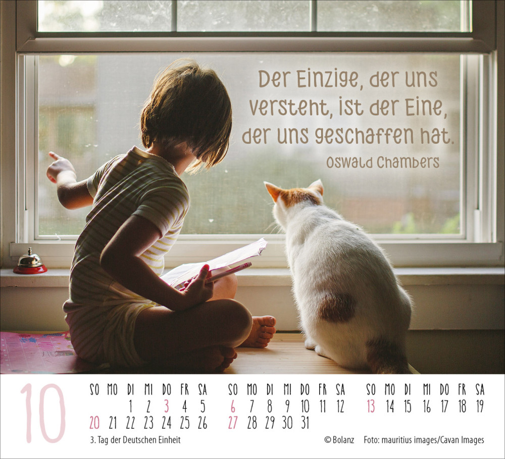 Kalender Zum Glück bist du da - Minikalender