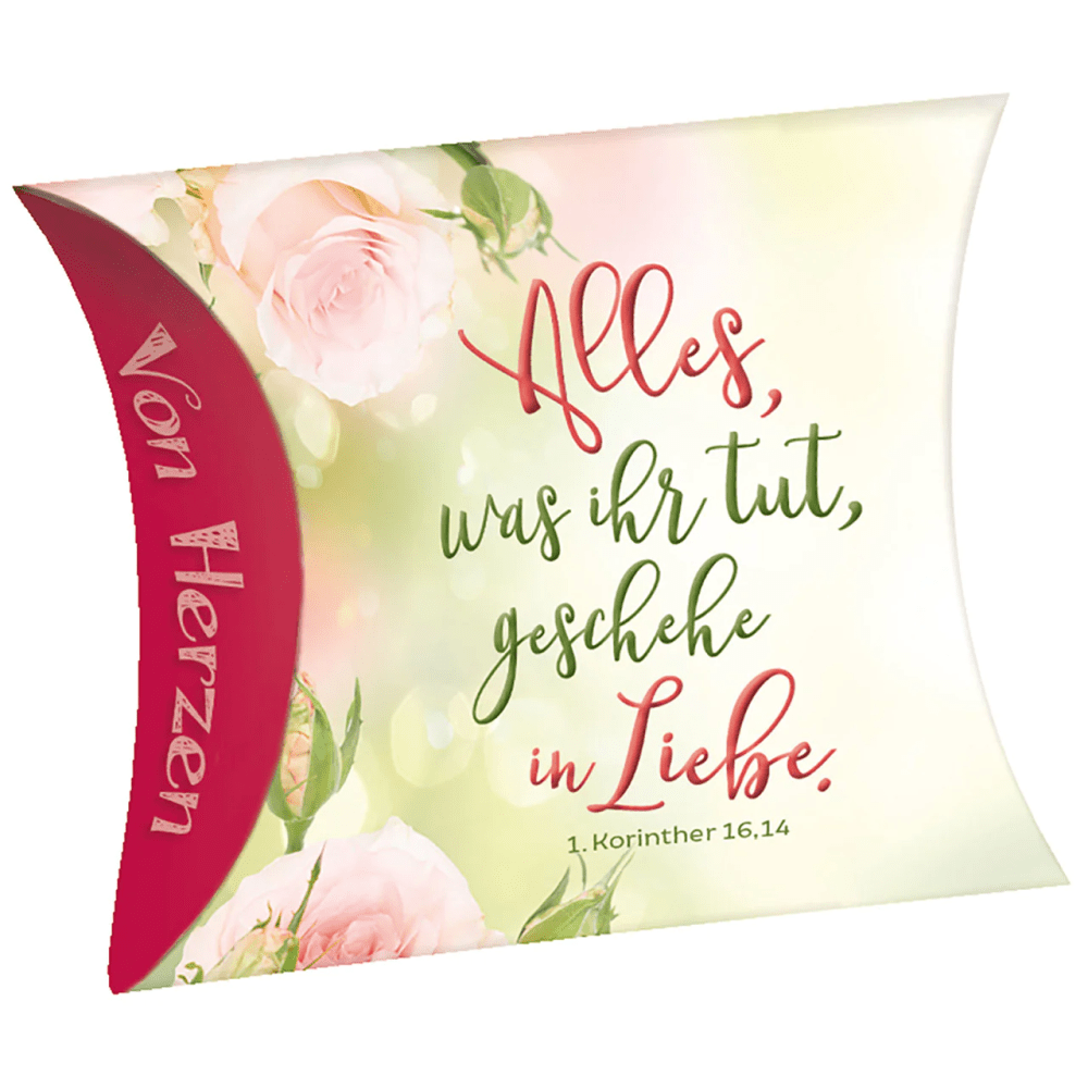 Alles, was ihr tut, geschehe in Liebe (Schafmilchseife Herz)