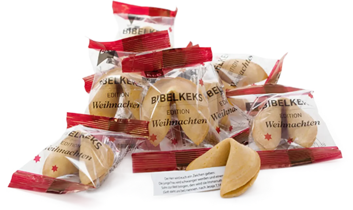 Weihnachts Bibelkeks - Keks mit einam Bibelspruch zu Weihnachten