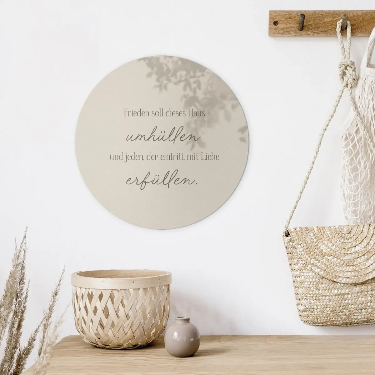 Wandschmuckbild Frieden - Ø 25 cm