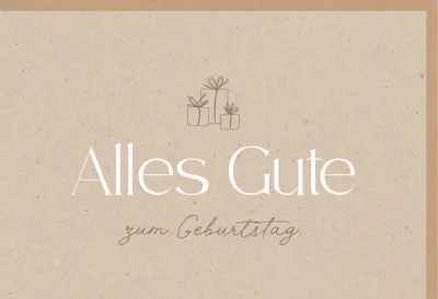 Faltkarte alive Alles Gute zum Geburtstag