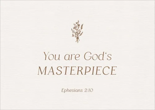 Postkarten alive You are God`s Masterpiece