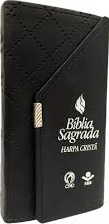 Portugiesisch, Bibel Almeida revista e corrigida, schwarz, Kunstleder