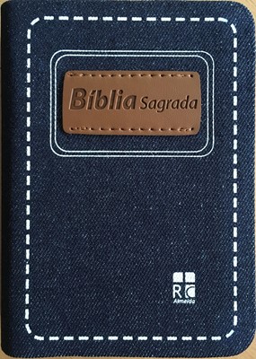 Portugiesisch, Bibel, Biblia DN26 Jeans - Almeida Revista e Corrigida / capa ganga e letra média