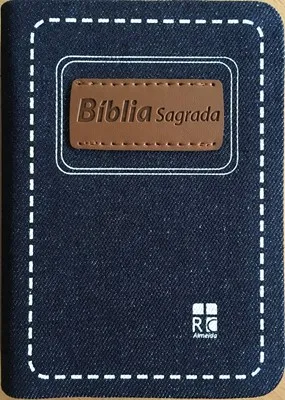 Portugiesisch, Bibel, Biblia DN26 Jeans - Almeida Revista e Corrigida / capa ganga e letra média