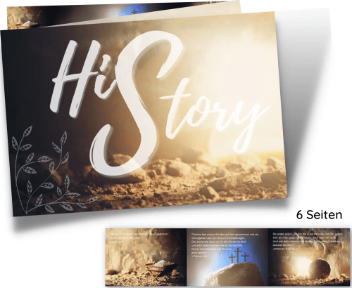 "His Story - History" - Verteilflyer