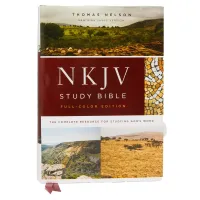 Englisch, Studienbibel New King James Version, Grossdruck, Hardcover, illustrierter Einband,...