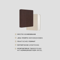 NeÜ bibel.heute Liebezurbibel - Flexibler Kunstledereinband - beige/hell mit Schreibrand