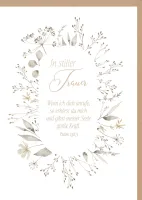 Faltkarte In stiller Trauer - Psalm 138.3