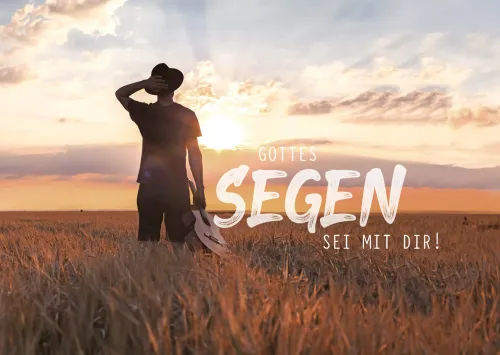 Postkarten Gottes Segen sei mir dir!