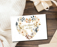 Postkarten Blumenherz