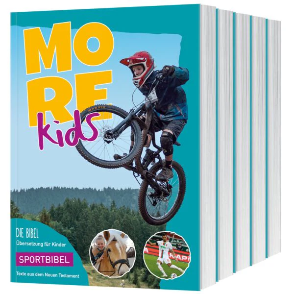 MOREkids - 5er-Pack (5 Sportbibeln) - Die Bibel - Übersetzung für Kinder - Sportbibel - Texte aus...