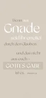 Metallschild aus Gnade - EPHESER 2,8