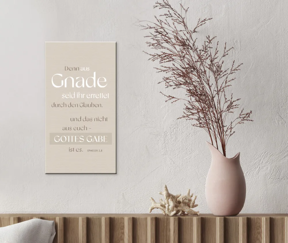 Metallschild aus Gnade - EPHESER 2,8