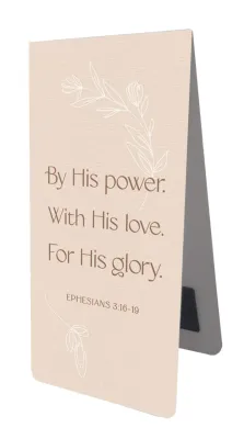 Magnet Lesezeichen By His power - EPHESIANS 3:16-19