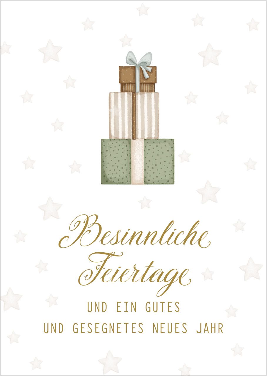 Postkartenbox Frohe Weihnachten - 12 verschiedene Postkarten in einer Box mit Magnetverschluss