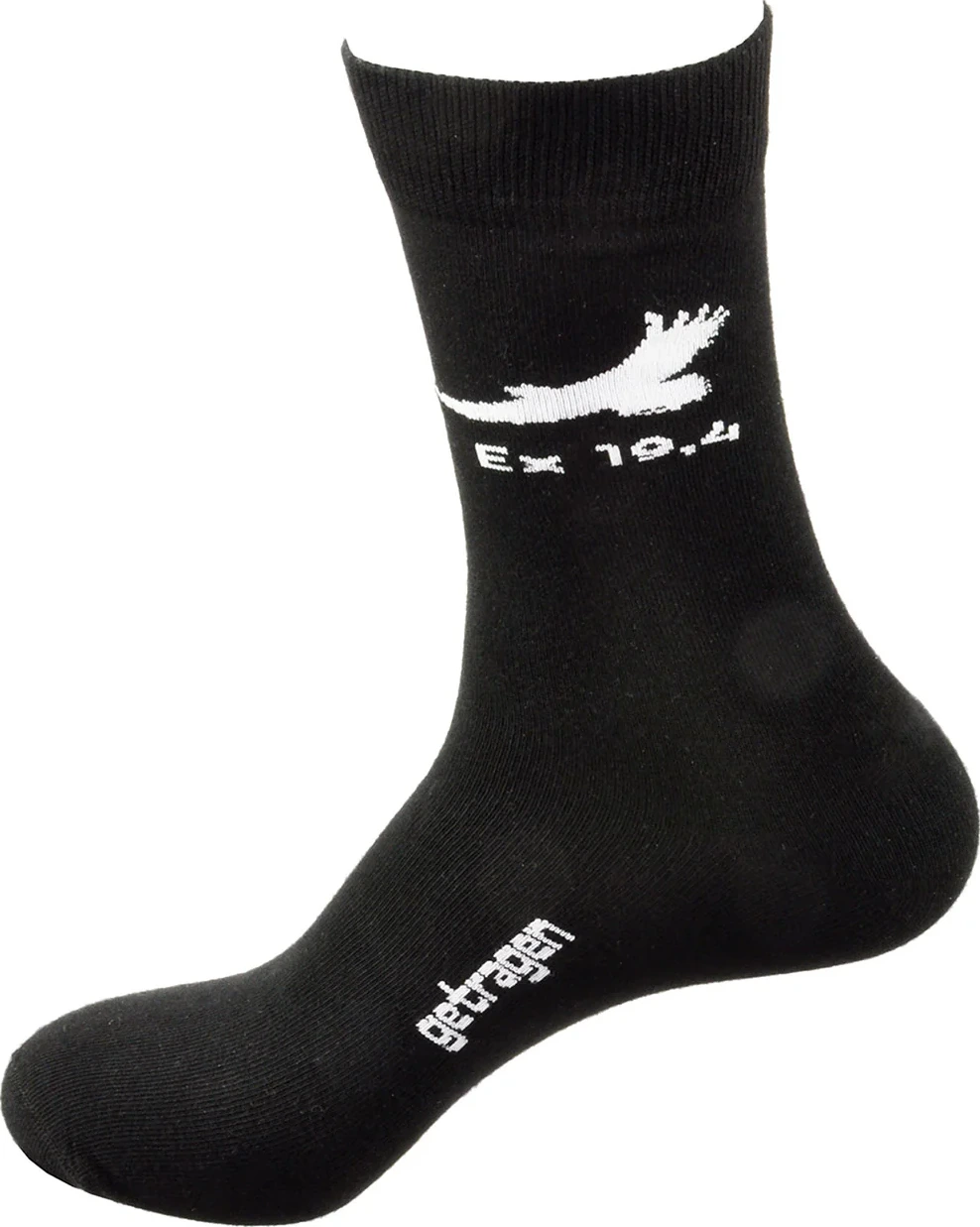 Getragen - Ex 19,4 (Socken schwarz Größe 42-46)