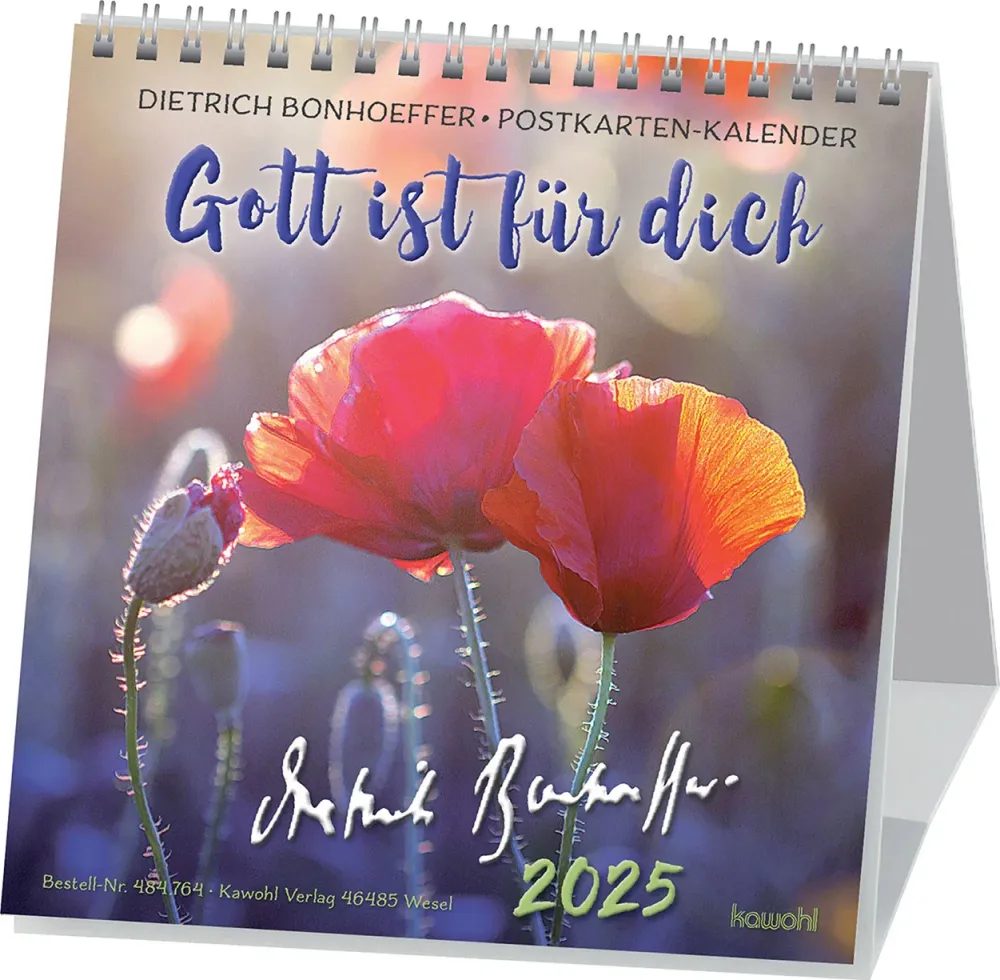 Gott ist für dich - Dietrich Bonhoeffer Postkartenkalender