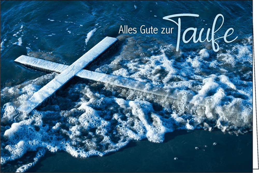 Taufe, Faltkarte mit Umschlag - Alles Gute zur Taufe