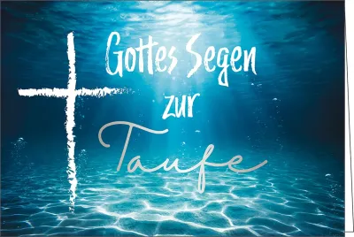 Taufe, Faltkarte mit Couvert