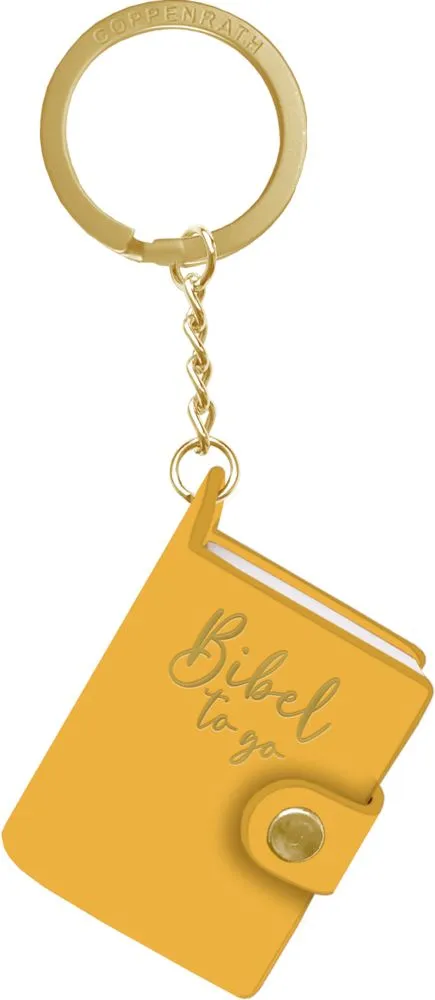 Schlüsselanhänger - Bibel to go - Gelb