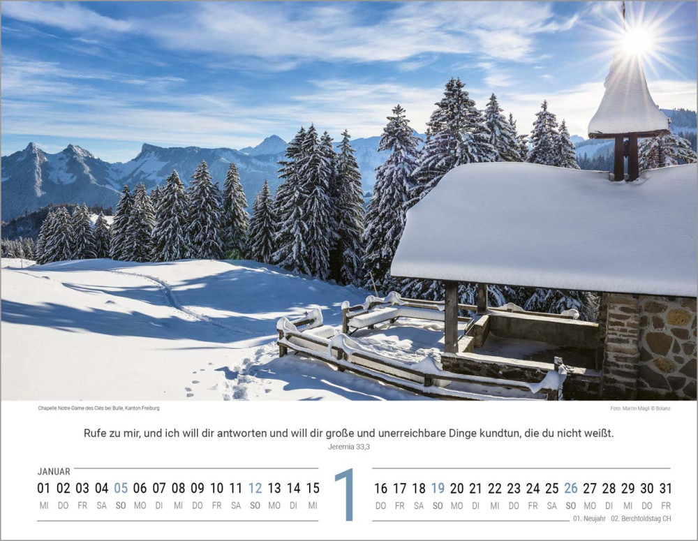 Schweizer Bildkalender - Deutsch, Wandkalender