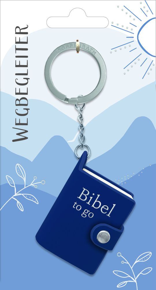 Bibel to go Schlüsselanhänger - Blau