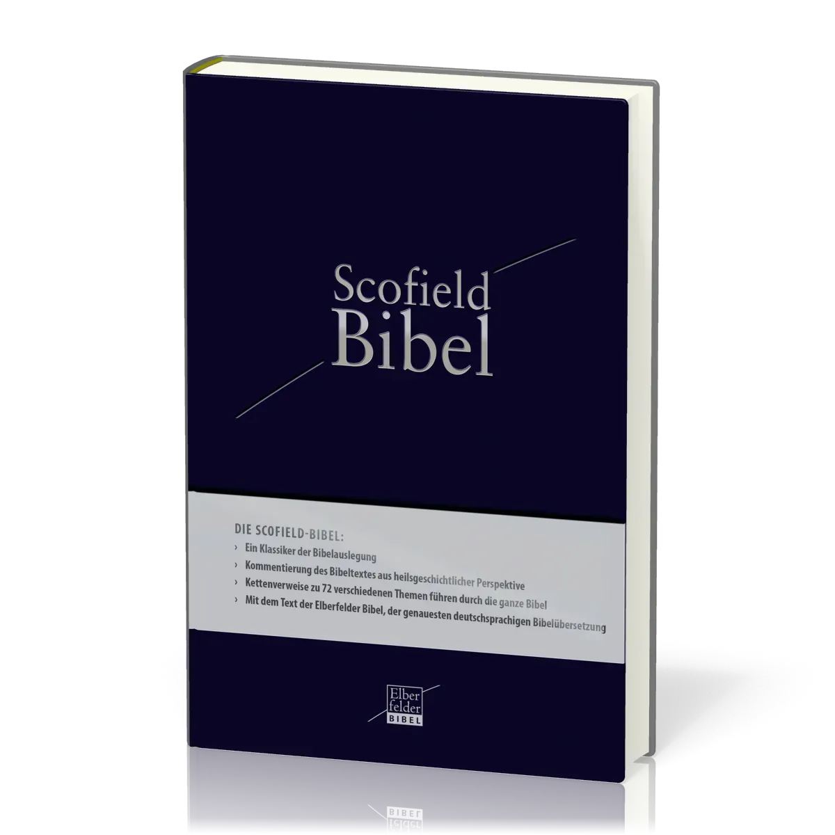 Scofield Bibel Elberfelder, Studienbibel - Kunstleder blau, einspaltig