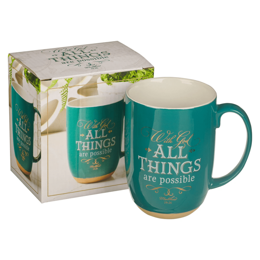 Tasse - All Things are Possible - grün, 444ml