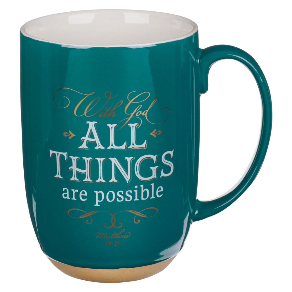 Tasse - All Things are Possible - grün, 444ml