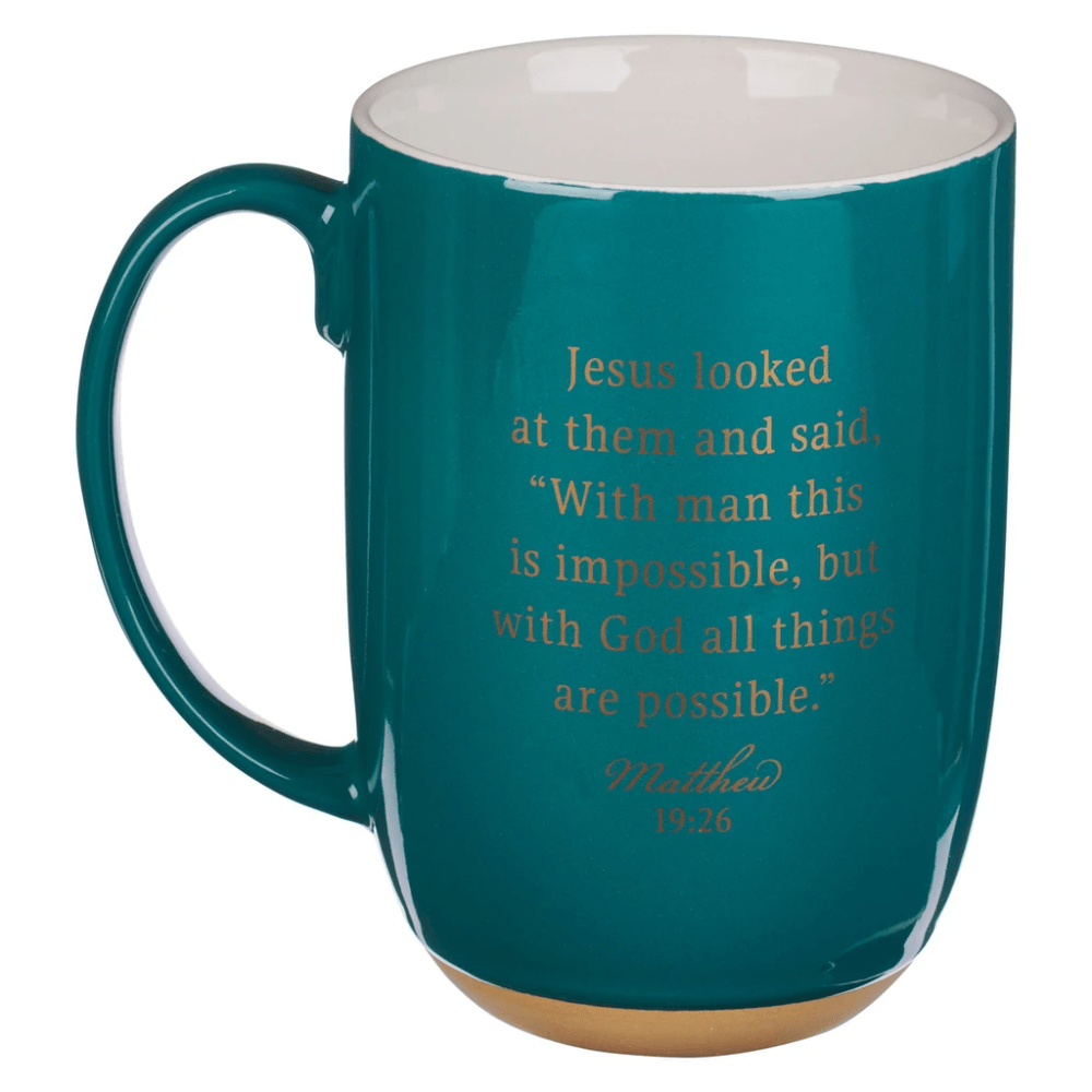 Tasse - All Things are Possible - grün, 444ml