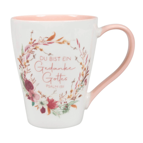 Tasse - Du bist ein Gedanke Gottes - weiss, 350ml