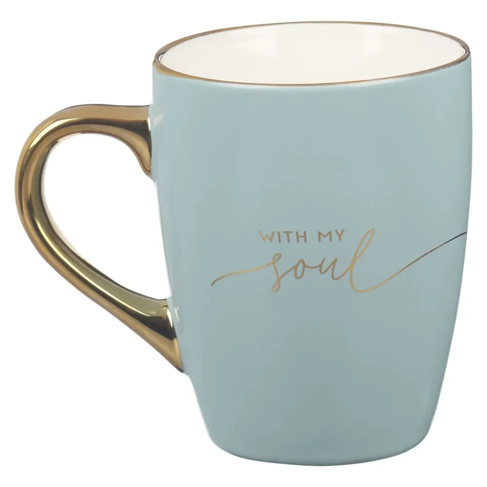 Tasse - It is well with my soul - blau, 355ml