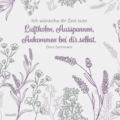 Eine kleine Auszeit / Ich wünsche dir Zeit 20 Servietten - 33 x 33 cm