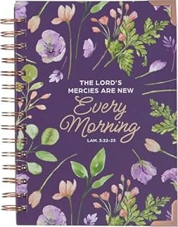 New Mercies Every Morning Purple Floral Wirebound Journal