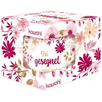 Tasse - Sei gesegnet jeden Tag! - weiss, rosa, 350ml