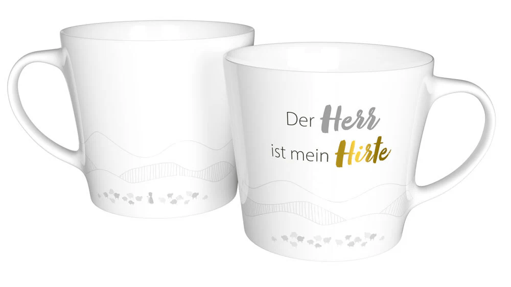 Tasse - Der Herr ist mein Hirte - weiss, 380ml