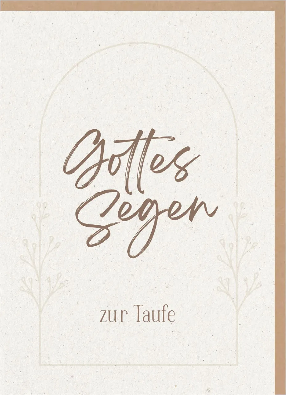Faltkarte - Gottes Segen zur Taufe - Galater 3,26.27