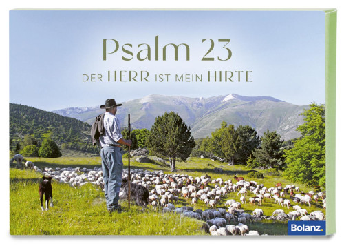 Postkartenbox Psalm 23 - Der HERR ist mein Hirte - 12 verschiedene Postkarten in einer Box mit...