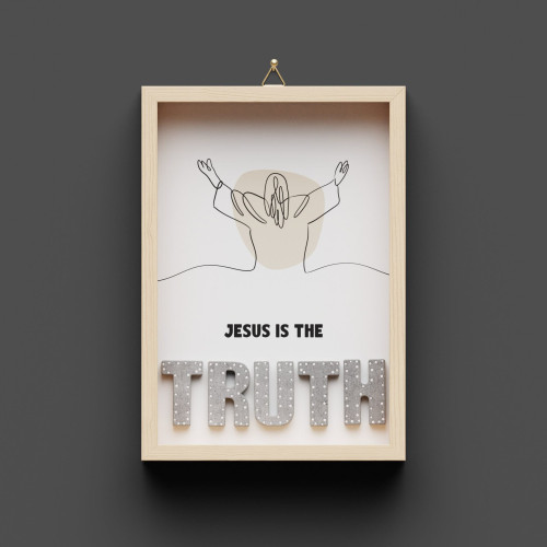 Jesus is the truth - Wandbild A5