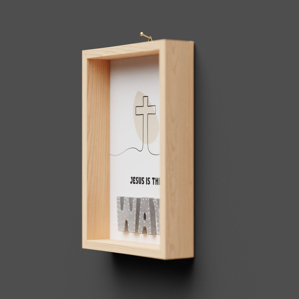 Jesus is the way - Wandbild A5